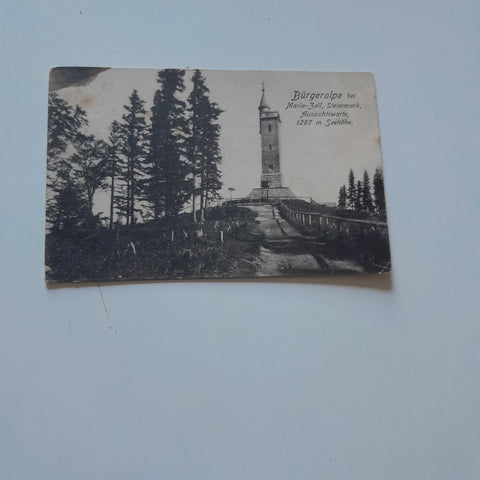 AK Bürgeralpe bei Mariazell Aussichtswarte.
