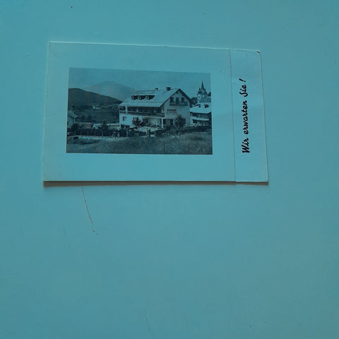 Visitenkarte Mariazell. Pension zum Erzherzog Johann. Inh. V. u.K. Wutzl. Mahrfeldweg 2.
