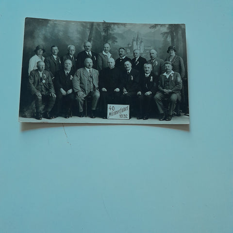 AK Mariazell. 40. Männerfahrt 1932.