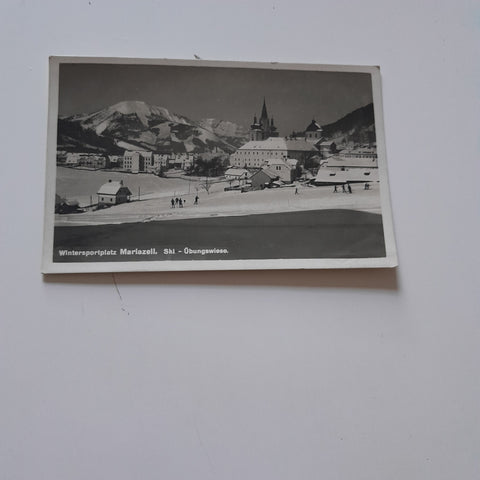 AK Mariazell. Ski - Übungswiese. (1929)