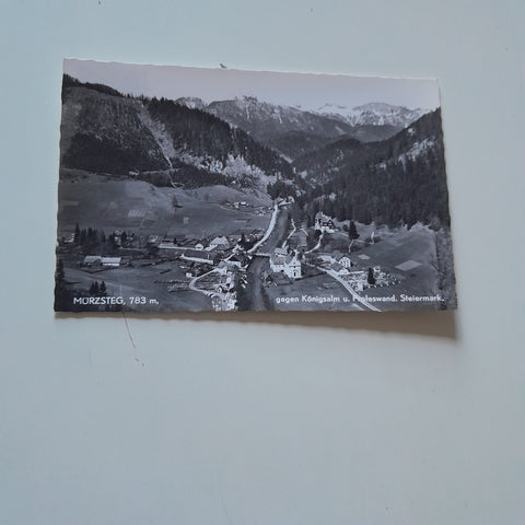 AK Mürzsteg gegen Königsalm und Proleswand. (1963)