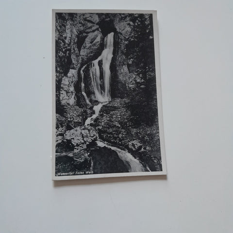 AK Wasserfall Totes Weib.