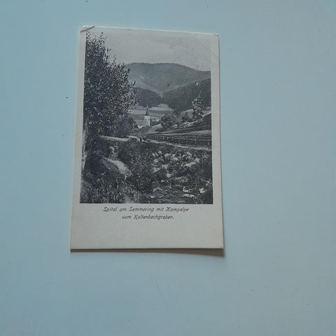 AK Spital am Semmering mit Kampalpe vom Kaltenbachgraben.