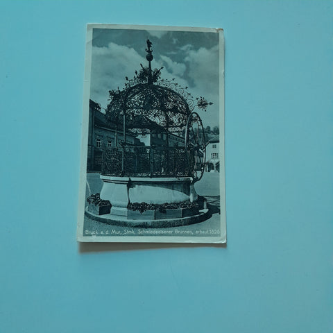 AK Bruck an der Mur. Schmiedeeiserner Brunnen.
