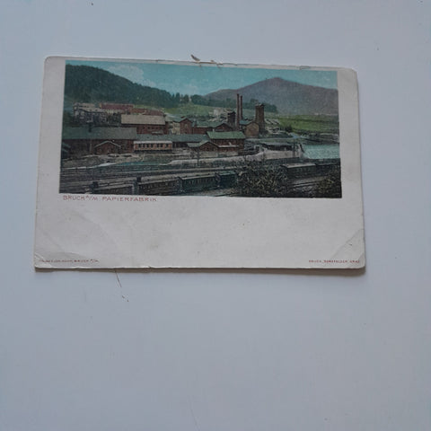 AK Bruck an der Mur. Papierfabrik.