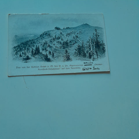 AK Das von der Sektion Bruck an der Mur des D. u. Oe. Alpenvereines Ottokar Kernstock Schutzhaus auf dem Rennfelde.