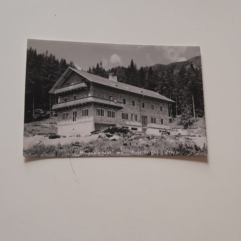 AK Brunnalmhaus mit Hohe Veitsch.