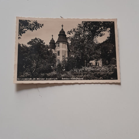 AK St. Lorenzen im Mürztal. Schloss Nechelheimb. (1952)