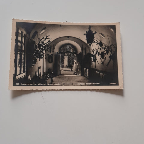 AK St. Lorenzen im Mürztal. Schloss Nechelheimb. (1933)