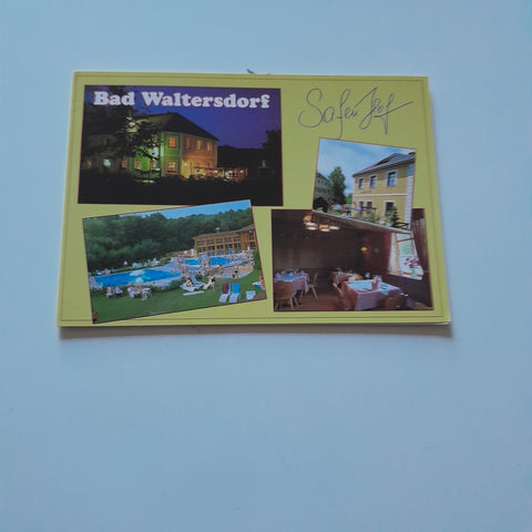 Doppel-AK Bad Waltersdorf 78. Gasthof Restaurant Safen Hof. Lengauer - Wimberger.