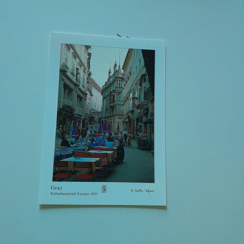 AK Graz. Sporgasse. Kulturhauptstadt 2003.