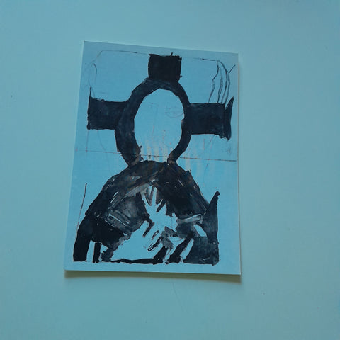 AK Der Kainbacher Christus. Gestaltet von Richard Kaspeller (1986) Pflegeheim der Barmherzigen Brüder für chronisch Kranke. 8010, Graz, Kainbach 23.