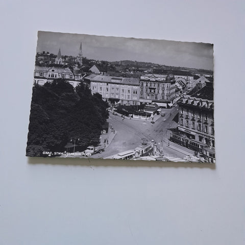 AK Graz. Jakominiplatz. (1954)