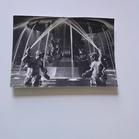 Muster-AK Graz. Stadtparkbrunnen. (Kellner-Verlag: 3014 W)