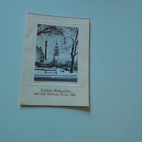 Fragment Weihnachtsbillet Graz Eisernes Tor.