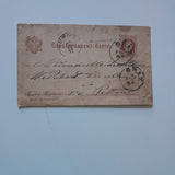 Correspondenz-Karte Gelaufen von Graz nach Pettau.