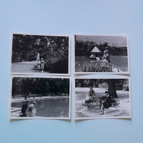 4 kleine Fotos Graz Stadtpark (1961)