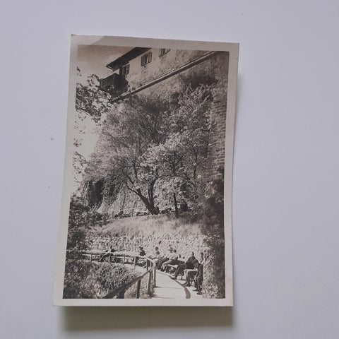 AK Graz im Frühling. Promenade am Schlossberg.