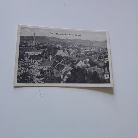 AK Graz Blick auf die Stadt vom Uhrturm.