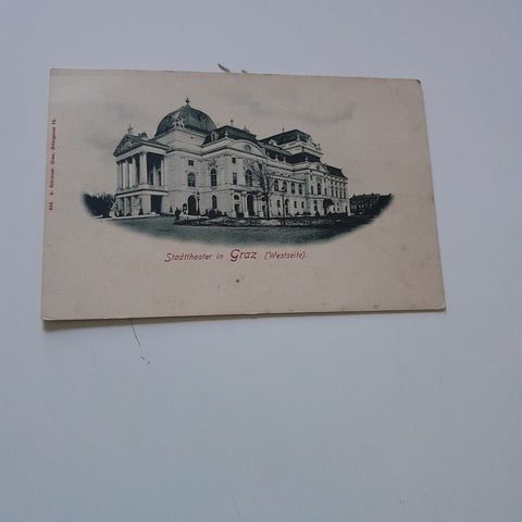 AK Stadttheater in Graz. (Westseite)
