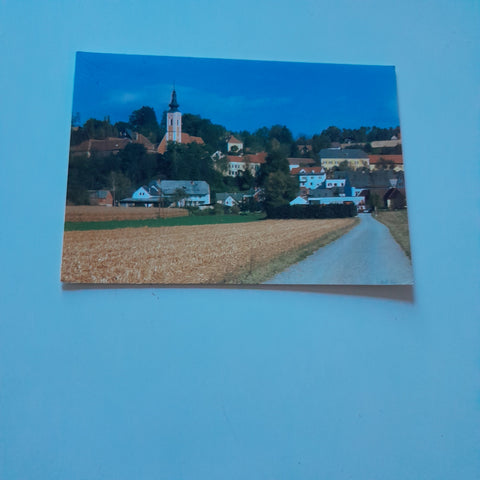 AK St. Georgen an der Stiefing. Ansicht mit Pfarrkirche.