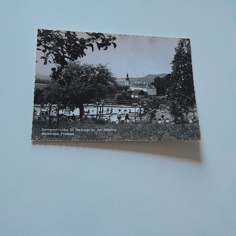 AK St. Georgen an der Stiefing. Modernes Freibad.