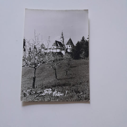 AK Schloss Hollenegg bei Deutschlandsberg. Frohe Ostern.