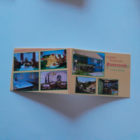 Doppel-AK Schwanberg. Gasthof Restaurant Steirereck.