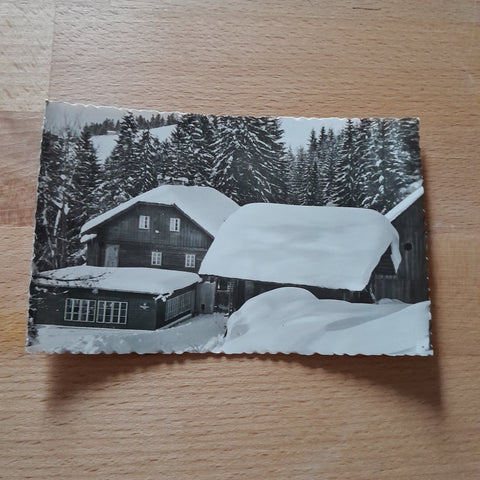 AK Alpl bei Krieglach. Blick v. Gasthof Leitner. Holzbauer.