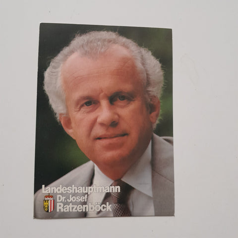 Wahlwerbekarte Oberösterreich. Landeshauptmann Dr. Josef Ratzenböck.