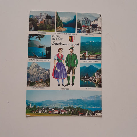 AK Grüße aus dem Salzkammergut.