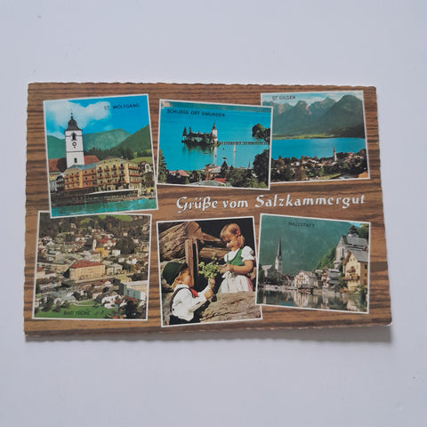 AK Grüße vom Salzkammergut.
