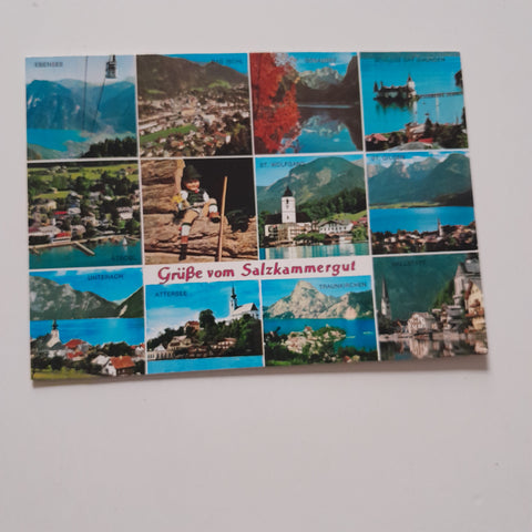 AK Grüße vom Salzkammergut.