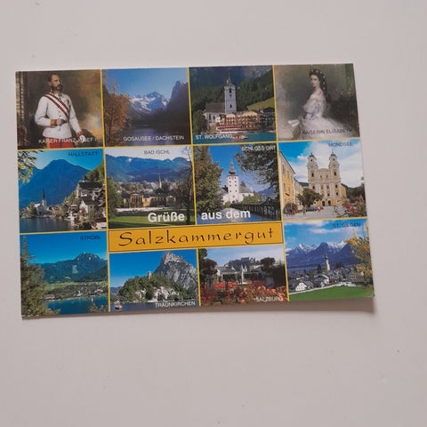 AK Grüße aus dem Salzkammergut.
