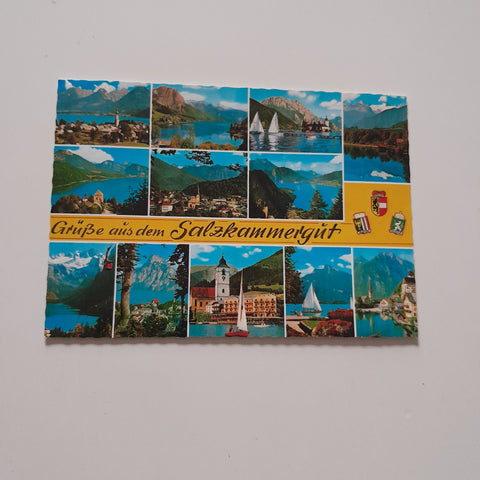 AK Grüße aus dem Salzkammergut.