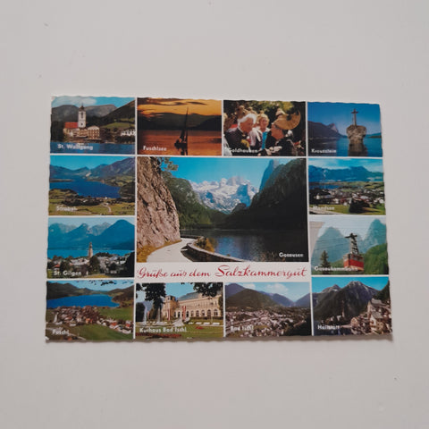 AK Grüße aus dem Salzkammergut.