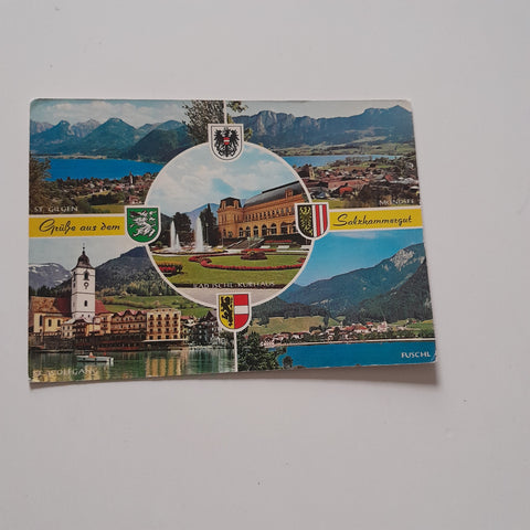 AK Grüße aus dem Salzkammergut.