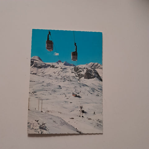 AK Dachsteinseilbahn, III. Teilstrecke mit Dachstein und Oberfeld.