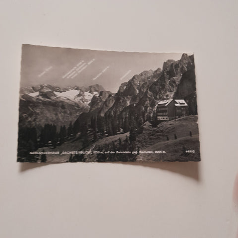 AK Gablonzerhaus Dachsteinblick auf der Zwieselalm.