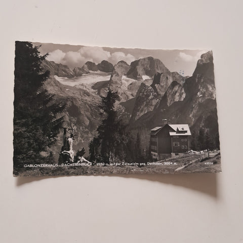 AK Gablonzerhaus Dachsteinblick auf der Zwieselalm.
