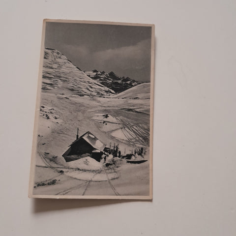 AK Riederhütte im Höllengebirge mit dem Dachstein.