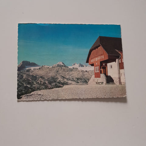 AK VÖEST Hütte am Krippenstein. König Dachstein.