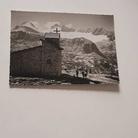 AK Krippenstein Kapelle mit Dachstein.