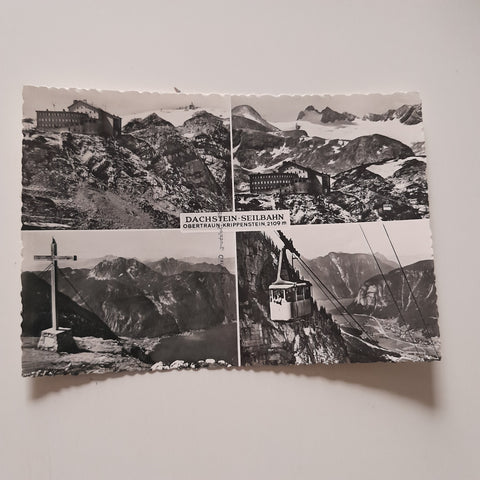 AK Dachsteinseilbahn. Berghaus Krippenstein. Obertraun.