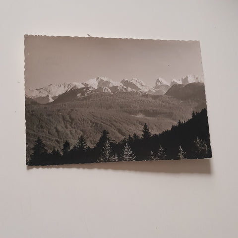 AK Dachsteimassiv vom Paß Gschütt.