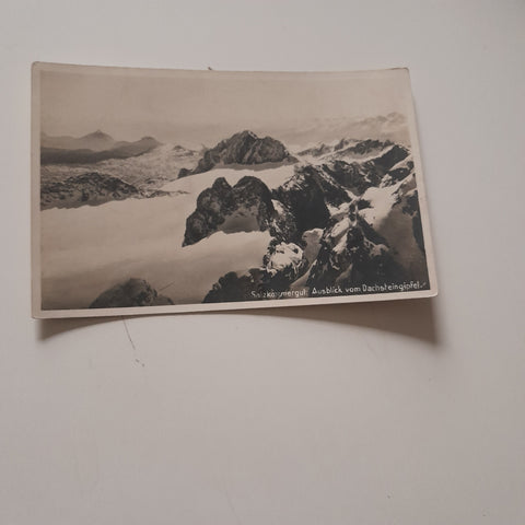 AK Salzkammergut: Ausblick vom Dachsteingipfel. (1927)