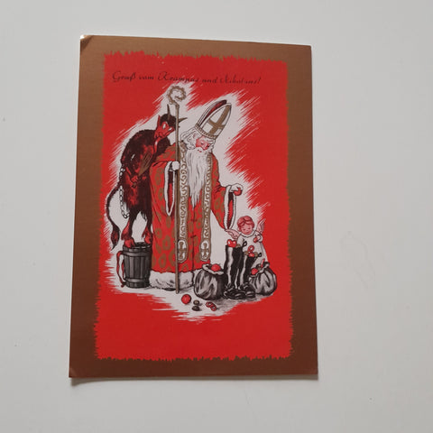 AK Gruß vom Krampus und vom Nikolaus!