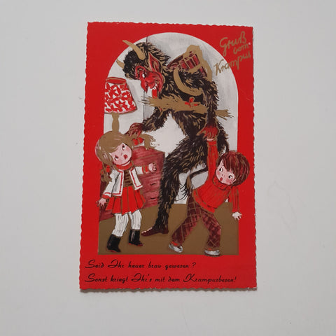 AK Gruss vom Krampus.