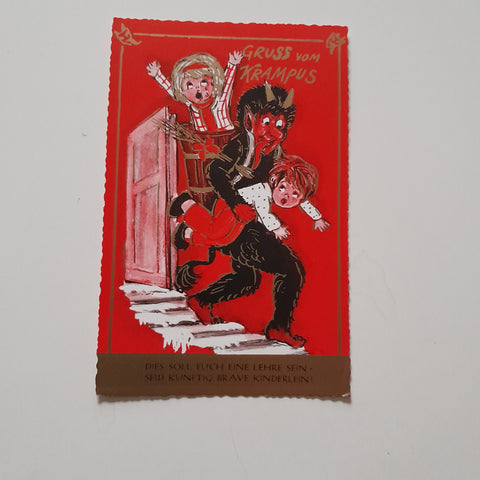 AK Gruss vom Krampus.