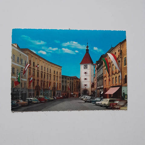 AK Wels Oberer Stadtplatz.